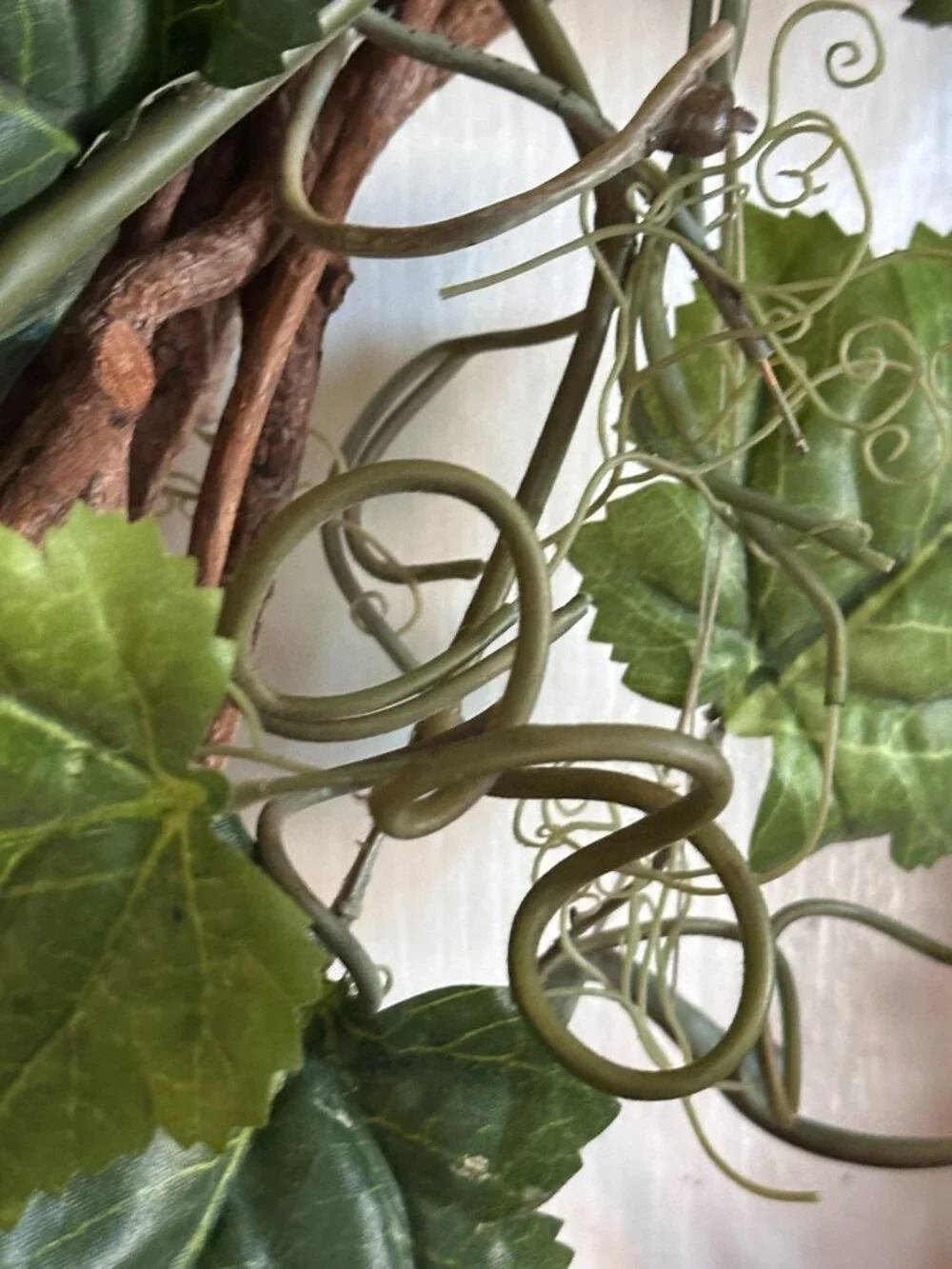 Rustic French Tuscan Country Vineyard European Vintage Grape Wreath 15 Grapevine